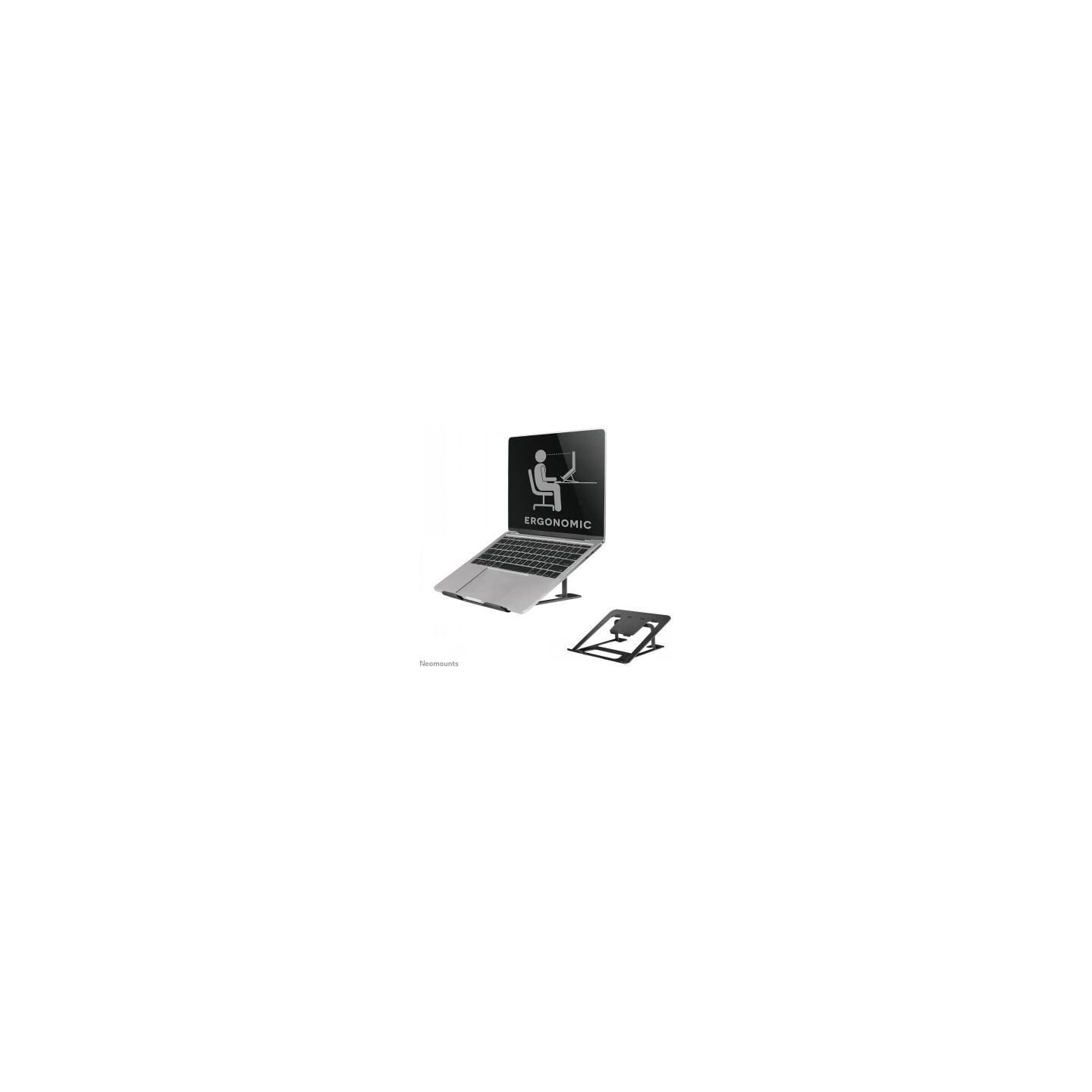 Neomounts NEWSTAR NOTEBOOK DESK STAND  BLACK (ERGONOMIC)