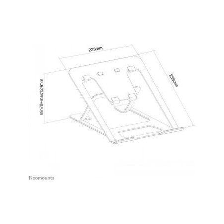Neomounts NEWSTAR NOTEBOOK DESK STAND GREY (ERGONOMIC)