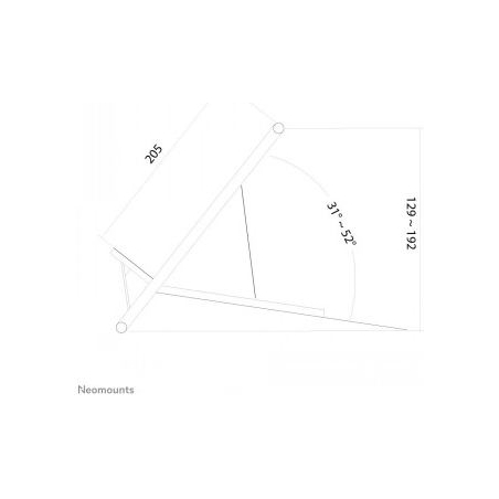 Neomounts NEWSTAR NOTEBOOK DESK STAND (ERGONOMIC, CAN BE POSITIONED IN 6 STEPS)