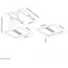 Neomounts NEWSTAR NOTEBOOK DESK STAND (ERGONOMIC, PORTABLE, HEIGHT ADJUSTABLE)