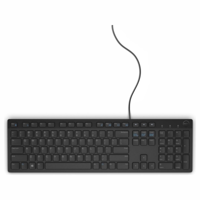 Dell Multimedia Keyboard-KB216 - Russian (QWERTY) - Black / 580-ADGR