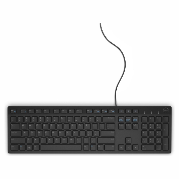 Dell Multimedia Keyboard-KB216 - Russian (QWERTY) - Black / 580-ADGR