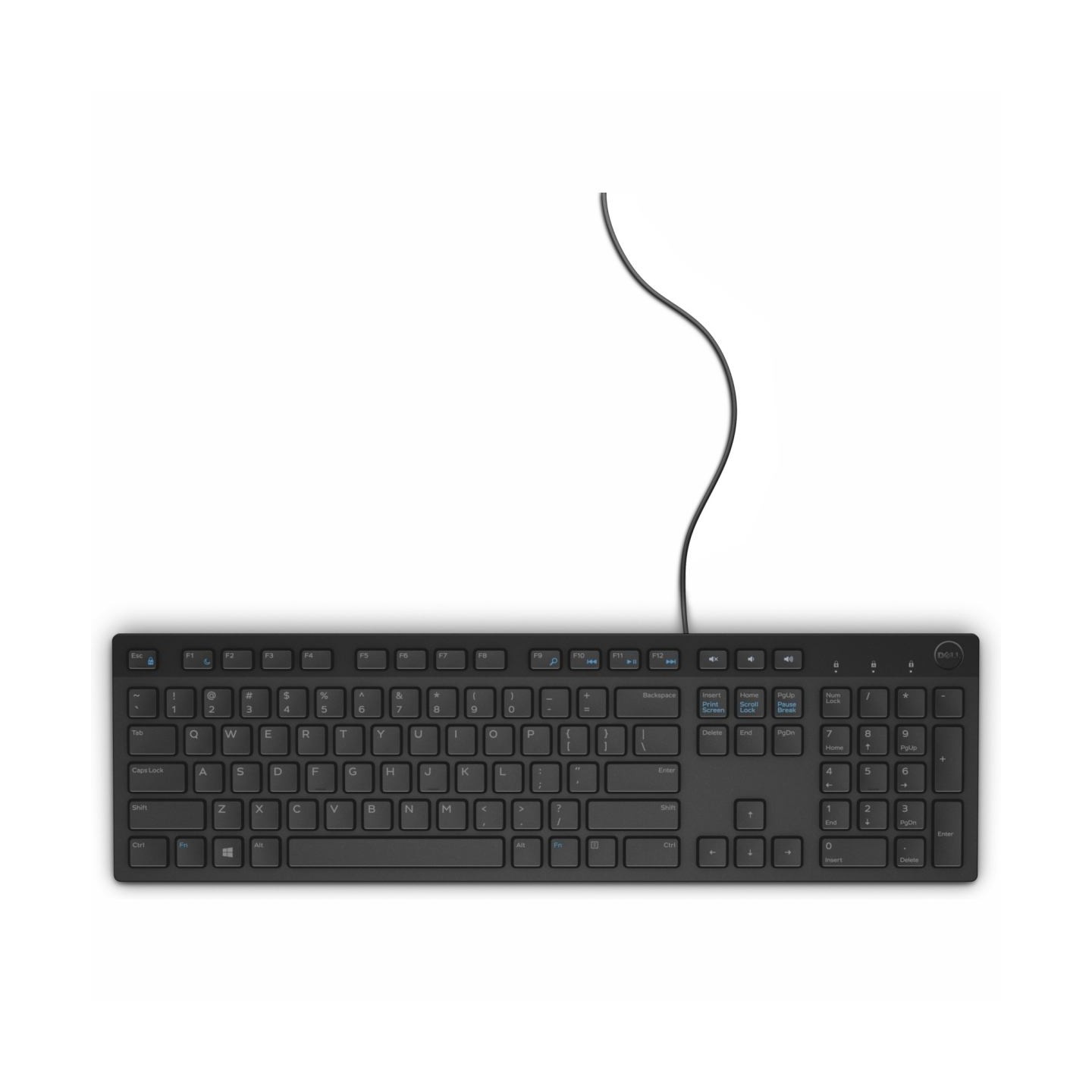 Dell Multimedia Keyboard-KB216 - Russian (QWERTY) - Black / 580-ADGR