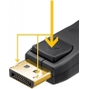 Goobay DISPLAYPORT-KAAPELI 1.4, 5M, 32.4GBIT/S, 8K@60HZ/4K@240HZ