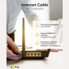 Goobay GB CAT6 VERKKOKAAPELI, S/FTP, VALKOINEN, 1M, LSZH