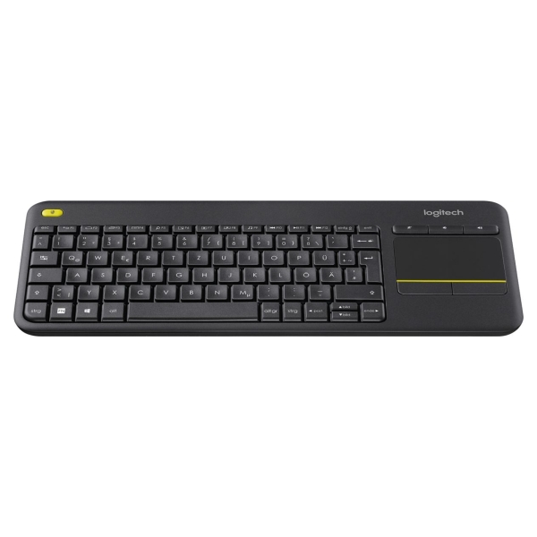Logitech Wireless Touch Keyboard k400 plus black DE Layout / 920-007127