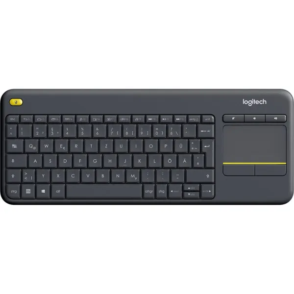 Logitech Wireless Touch Keyboard k400 plus black DE Layout / 920-007127