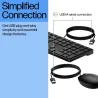 HP 320MK USB Wired Mouse Keyboard Combo, spill resistant – Black - EST / 9SR36UT#ARK