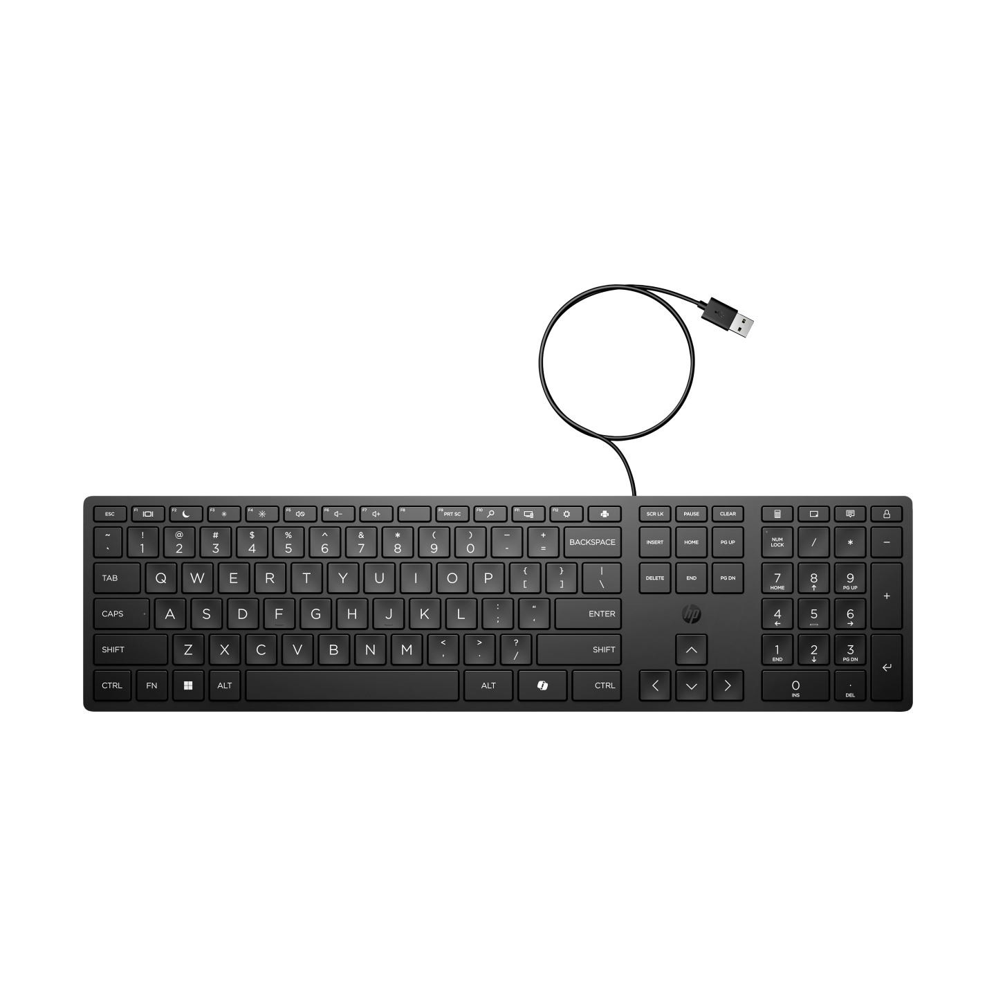 HP 320K USB Wired Keyboard - Black - EST / 9SR37UT#ARK