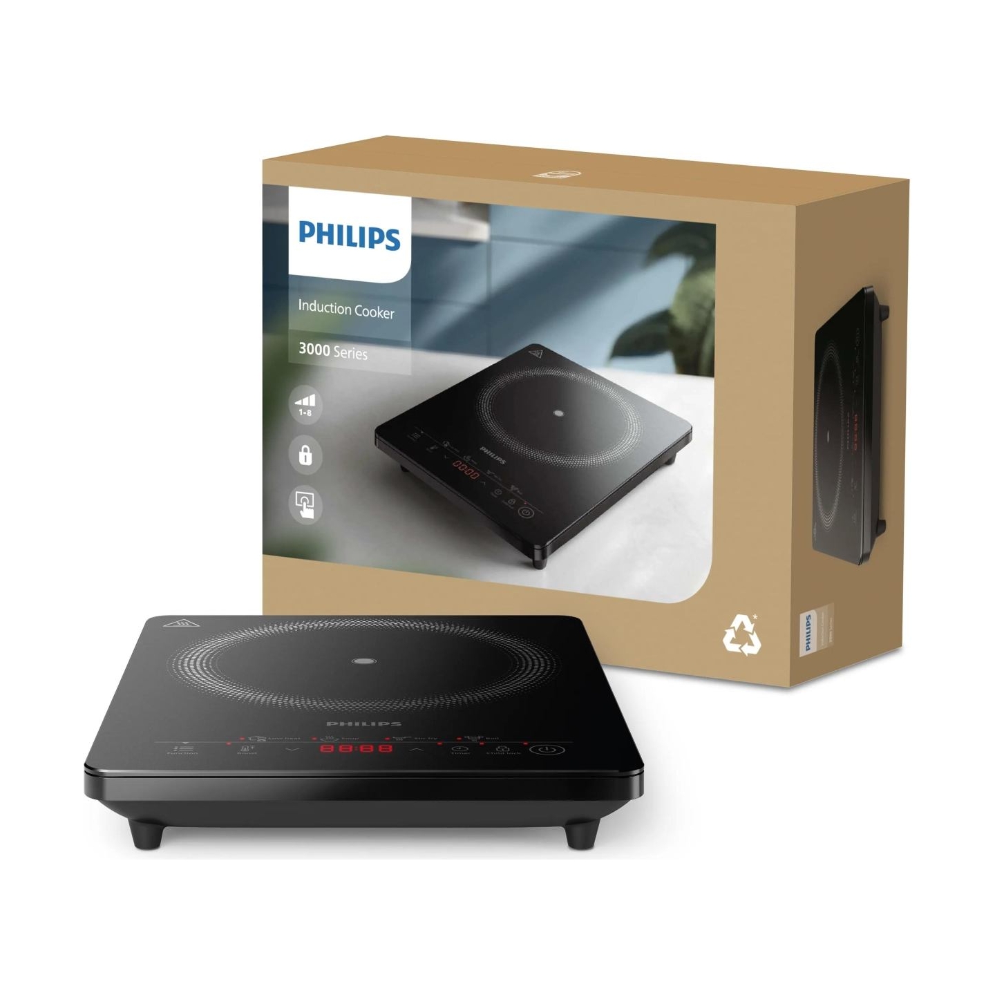 Philips 3000 series mini induction hob HD5830/90 / HD5830/90