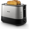 Philips Viva Collection Toaster HD2637/90 Extra wide 2 slots toaster Built in bun warmer Black/Damaged package / HD2637/90?/PACK