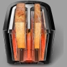 Philips Viva Collection Toaster HD2637/90 Extra wide 2 slots toaster Built in bun warmer Black/Damaged package / HD2637/90?/PACK