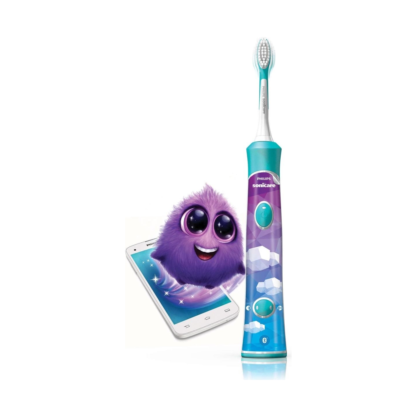 Philips Sonicare For Kids Sonic electric toothbrush HX6322/04 Built-in Bluetooth® Coaching App 2 brush heads 2 modes / HX6322/04