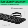 HP 125 G2 USB Wired Keyboard (EU)