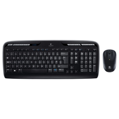 Logitech MK330 | Keyboard and Mouse Set | Wireless | Mouse included | US International | Black