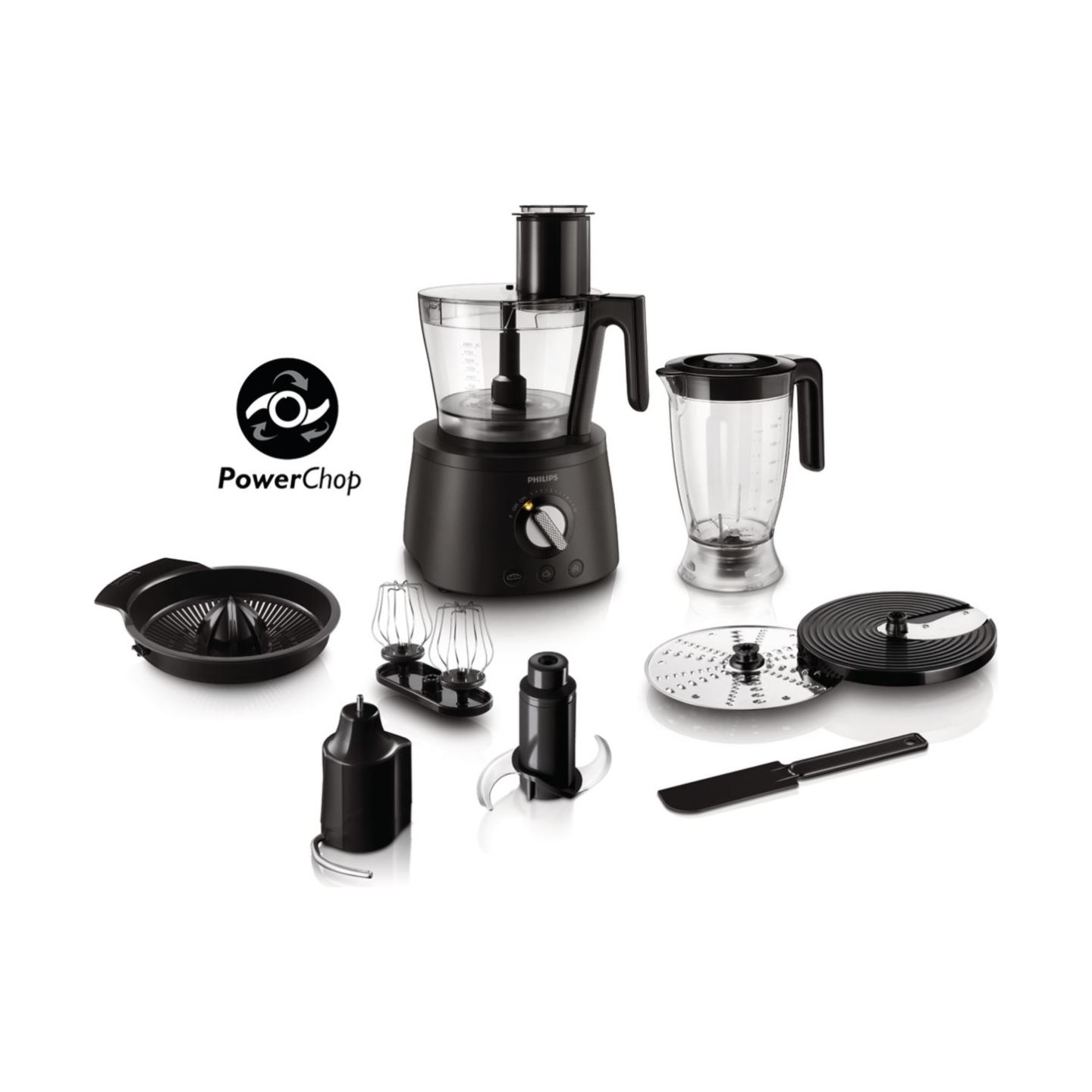 Philips Avance Collection Food processor HR7776/90 1000 W Compact 2 in 1 setup 3.4 L bowl / HR7776/90