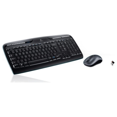 Logitech MK330 | Keyboard and Mouse Set | Wireless | Mouse included | US International | Black