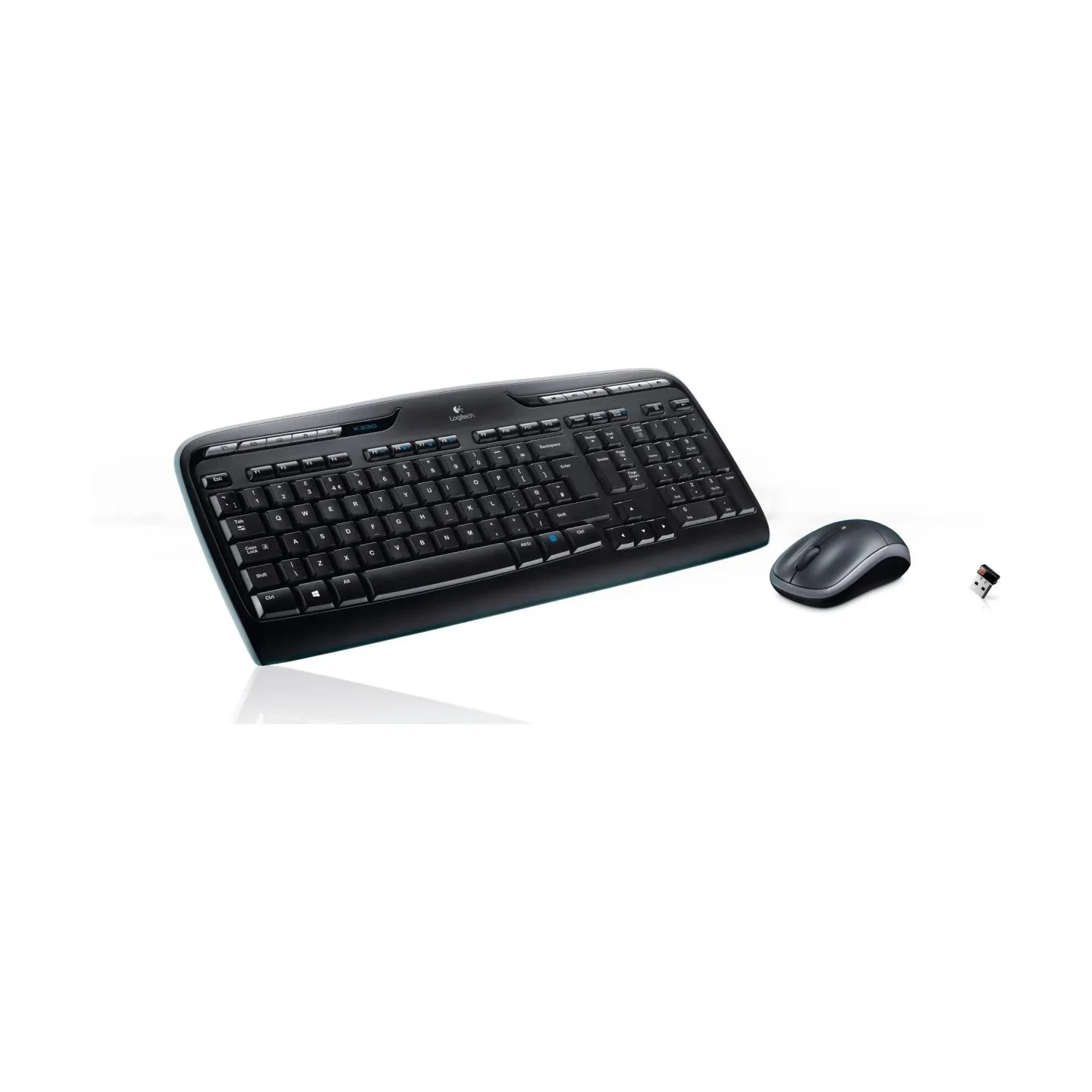 Logitech MK330 | Keyboard and Mouse Set | Wireless | Mouse included | US International | Black