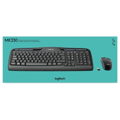 Logitech Mouse and keyboard set 920-003989 / MK330 Black / 920-003989