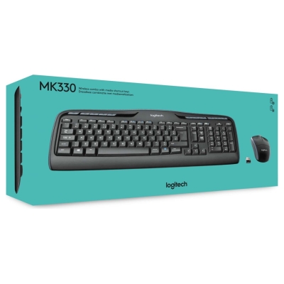 Logitech Mouse and keyboard set 920-003989 / MK330 Black / 920-003989
