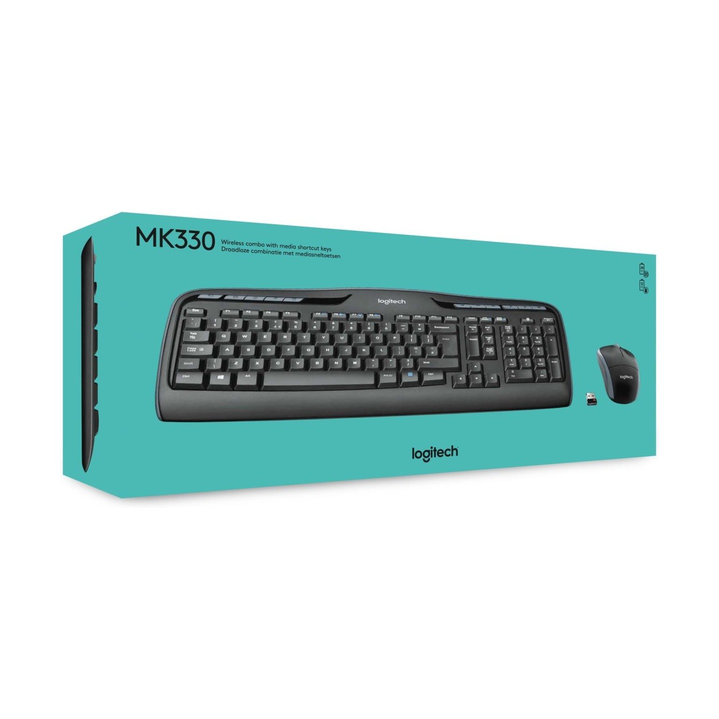 Logitech Mouse and keyboard set 920-003989 / MK330 Black / 920-003989