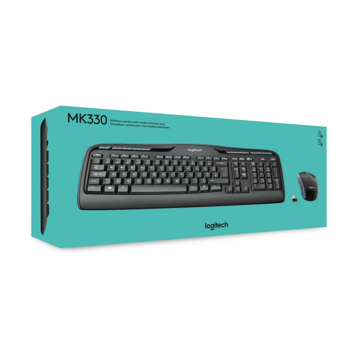 Logitech Mouse and keyboard set 920-003989 / MK330 Black / 920-003989