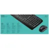 Logitech MK330 | Keyboard and Mouse Set | Wireless | Mouse included | US International | Black
