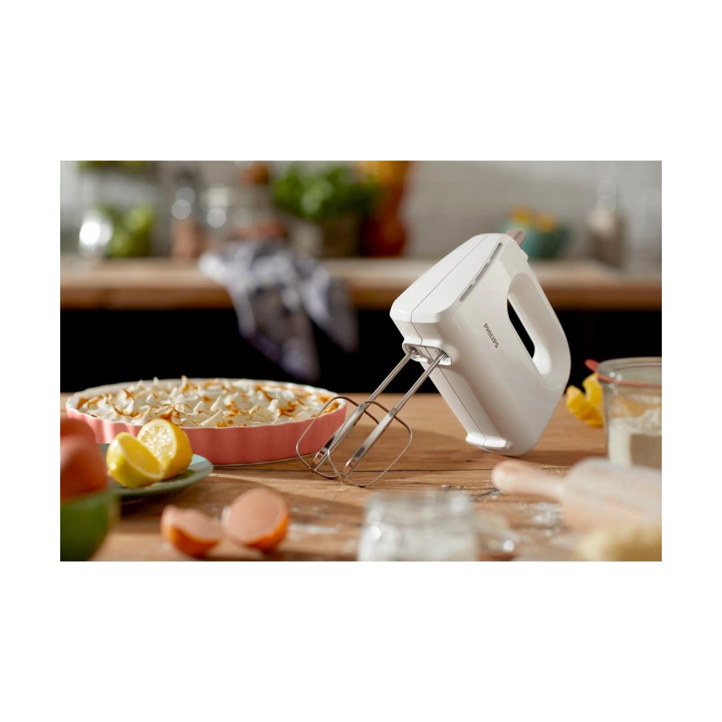 Philips Philips Daily Collection Mixer HR3705/00 300 W 5 speeds + turbo Strip beaters & dough hooks Lightweight / HR3705/00