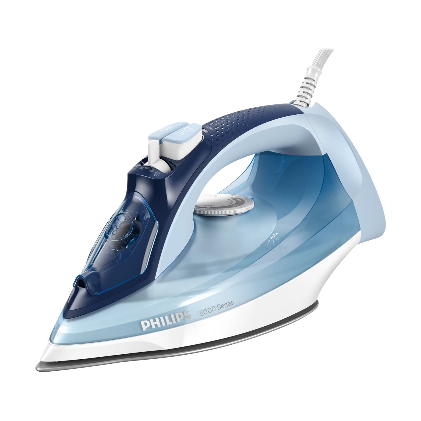 Philips 5000 Series Steam iron DST5030/20 2400 W power 45 g/min continuous steam 180 g steam boost SteamGlide Plus / DST5030/20