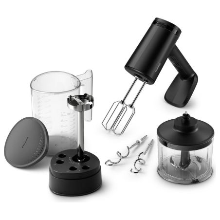 Philips Series 5000 hand mixer HR3781/20, 3-in-1, 5 Speed Settings, 500W, Black / HR3781/20