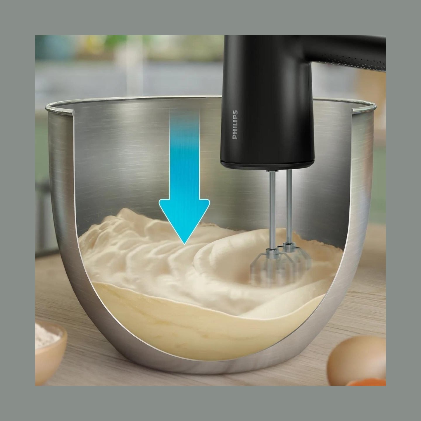 Philips Series 5000 hand mixer HR3781/20, 3-in-1, 5 Speed Settings, 500W, Black / HR3781/20