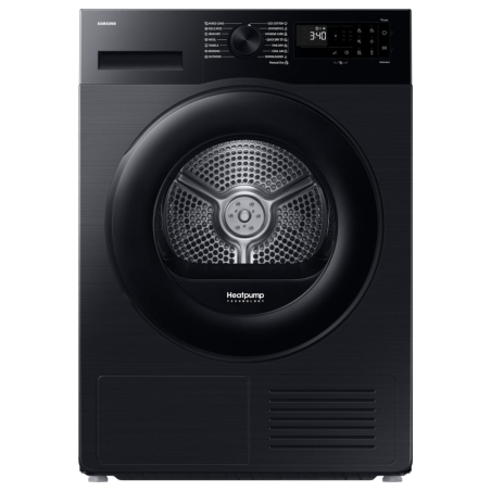 Samsung Dryer DV90DG52A0ABLE, black, SpaceMax, Higiene care, 9kg, A+++, heat pump, Black / DV90DG52A0ABLE