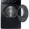Samsung Dryer DV90DG52A0ABLE, black, SpaceMax, Higiene care, 9kg, A+++, heat pump, Black / DV90DG52A0ABLE
