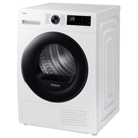 Samsung Dryer DV90DG52A0AELE, white, SpaceMax, Higiene care, 9kg, A+++, heat pump / DV90DG52A0AELE
