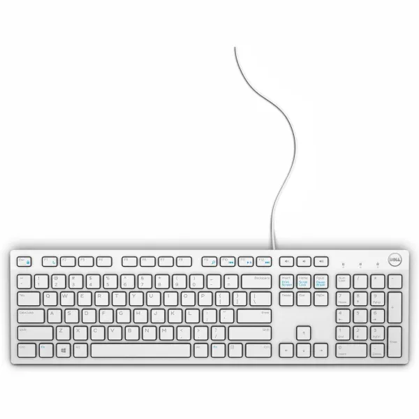 Dell Wired Keyboard - KB216 - US International (QWERTY) - White / 580-ADGM