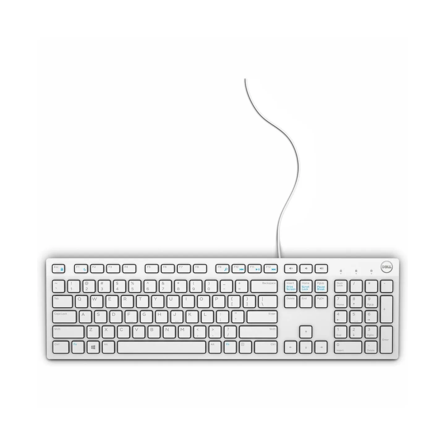 Dell Wired Keyboard - KB216 - US International (QWERTY) - White / 580-ADGM