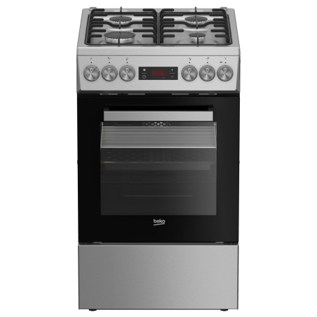 Beko  Cooker FSM52321DXDT, Width 50 cm, A, Gas/Electric, Silver / FSM52321DXDT