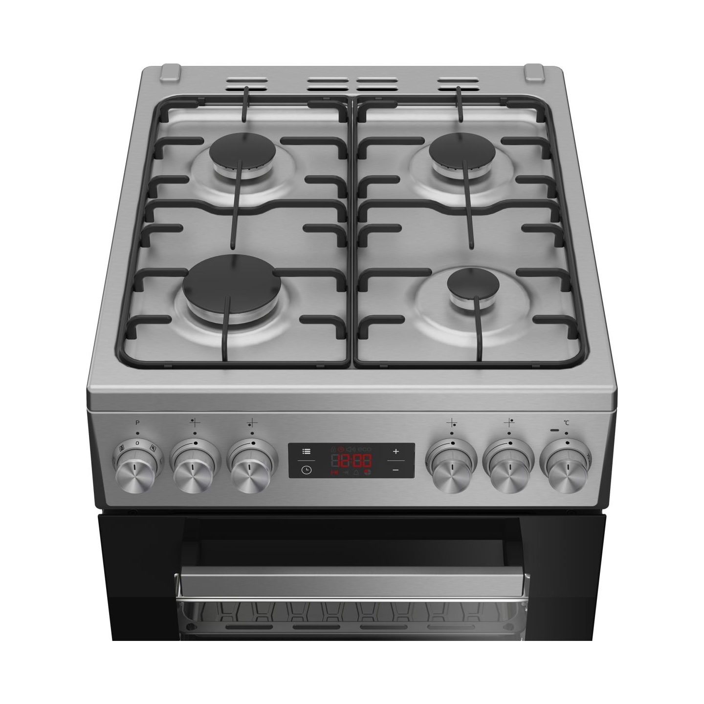 Beko  Cooker FSM52321DXDT, Width 50 cm, A, Gas/Electric, Silver / FSM52321DXDT