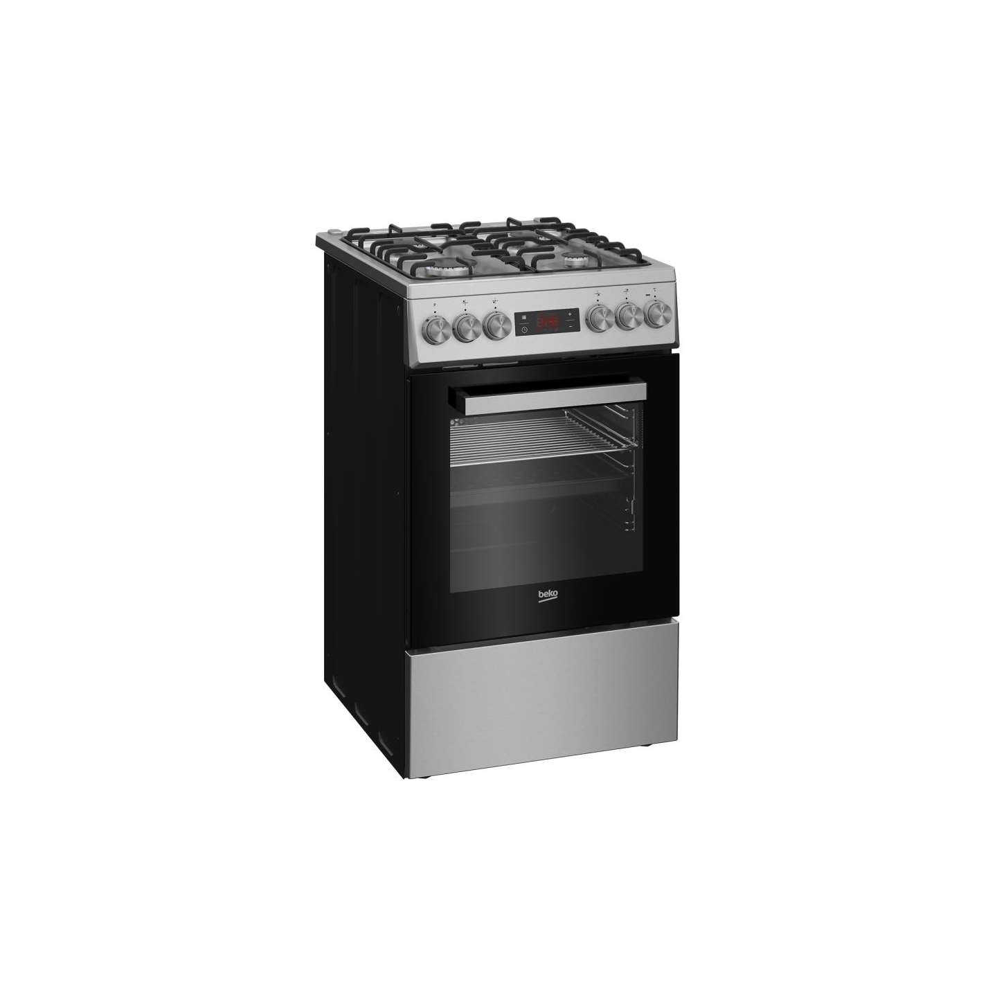 Beko  Cooker FSM52321DXDT, Width 50 cm, A, Gas/Electric, Silver / FSM52321DXDT