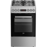 Beko  Cooker FSM52321DXDT, Width 50 cm, A, Gas/Electric, Silver / FSM52321DXDT