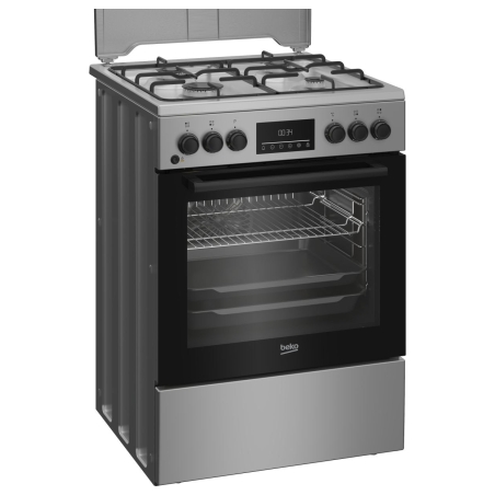 Beko Cooker FBM62320SDS, Width 60 cm, A, Gas/Electric, LED screen / FBM62320SDS