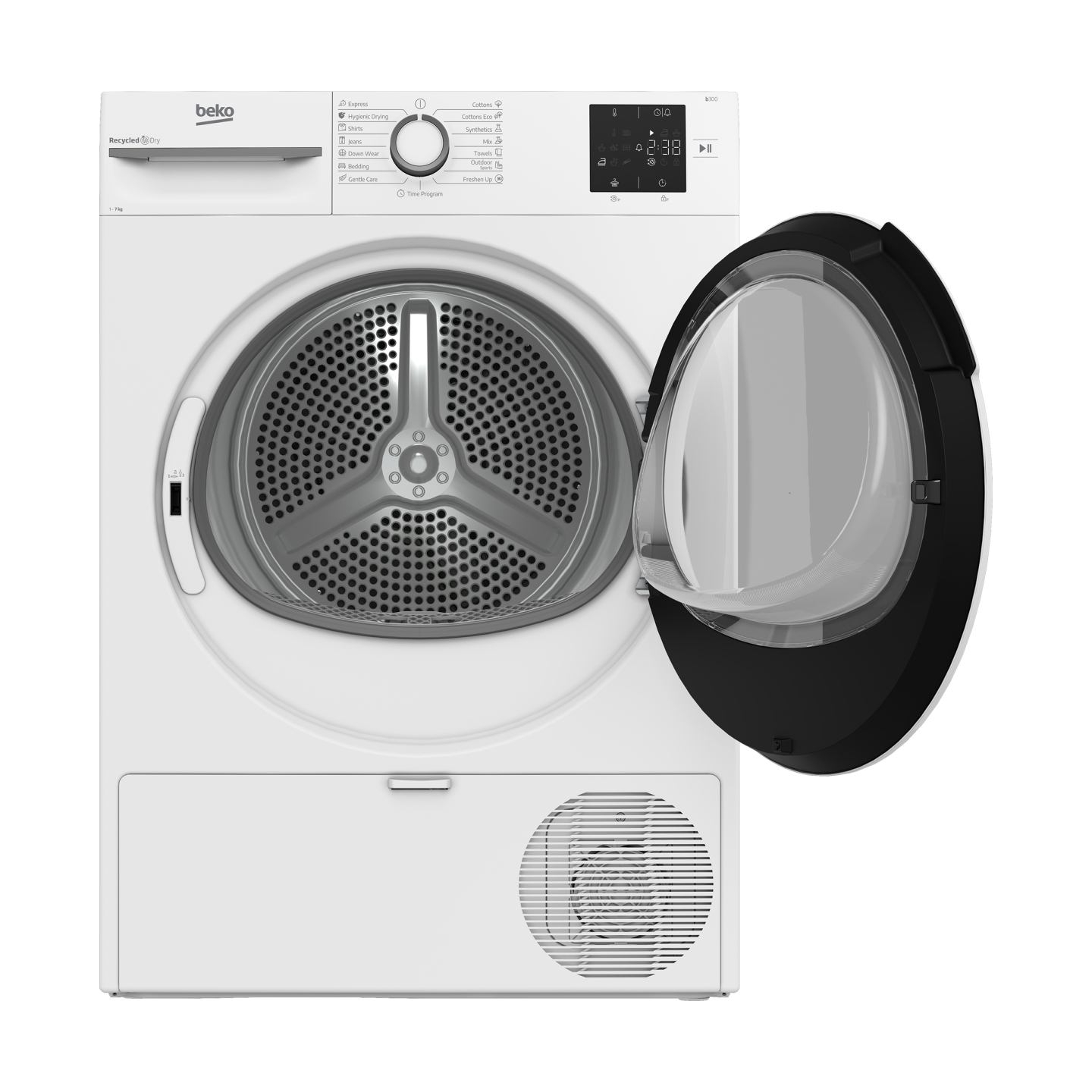 Beko Dryer BM3T372E0W, 7 kg, Energy class E, Depth 54.5 cm / BM3T372E0W