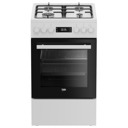 Beko  Cooker FSM51339DWDS, Width 50 cm, A, Gas/Electric, White / FSM51339DWDS