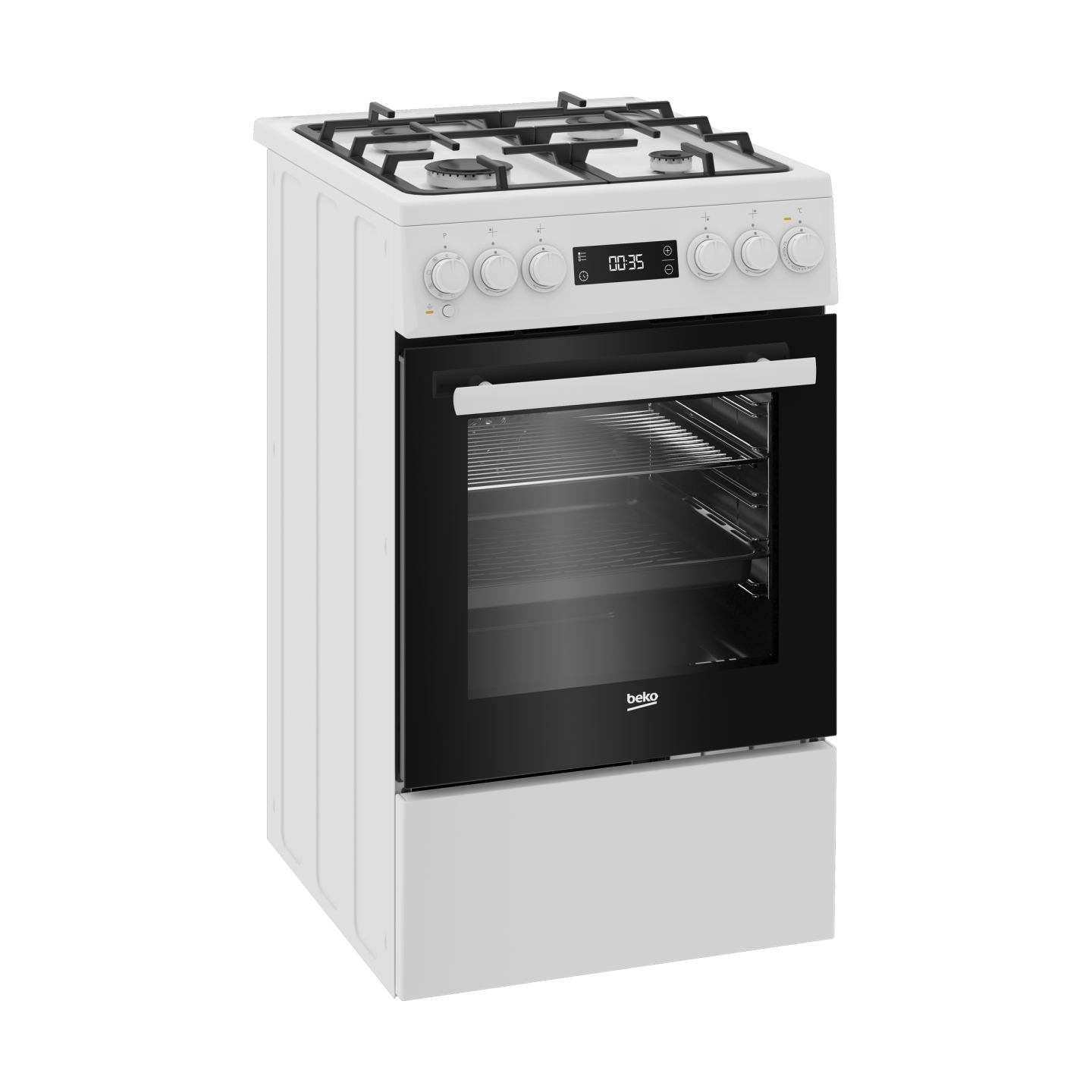 Beko  Cooker FSM51339DWDS, Width 50 cm, A, Gas/Electric, White / FSM51339DWDS