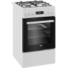 Beko  Cooker FSM51339DWDS, Width 50 cm, A, Gas/Electric, White / FSM51339DWDS