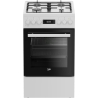 Beko  Cooker FSM51339DWDS, Width 50 cm, A, Gas/Electric, White / FSM51339DWDS