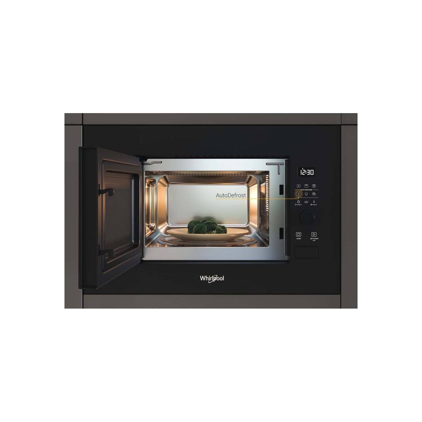 Whirlpool Built-in Microwave WMF200G NB, 20L, Black / WMF200GNB