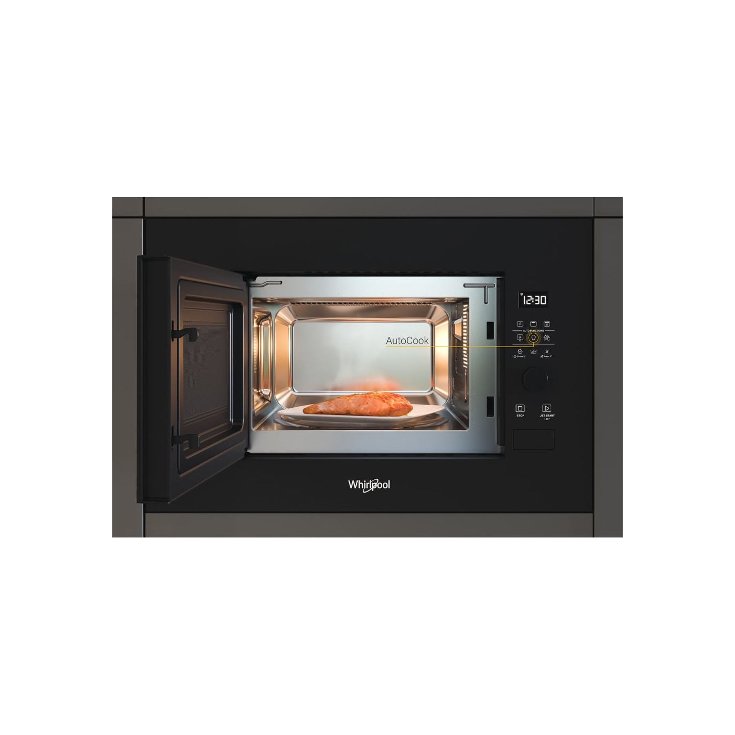 Whirlpool Built-in Microwave WMF200G NB, 20L, Black / WMF200GNB