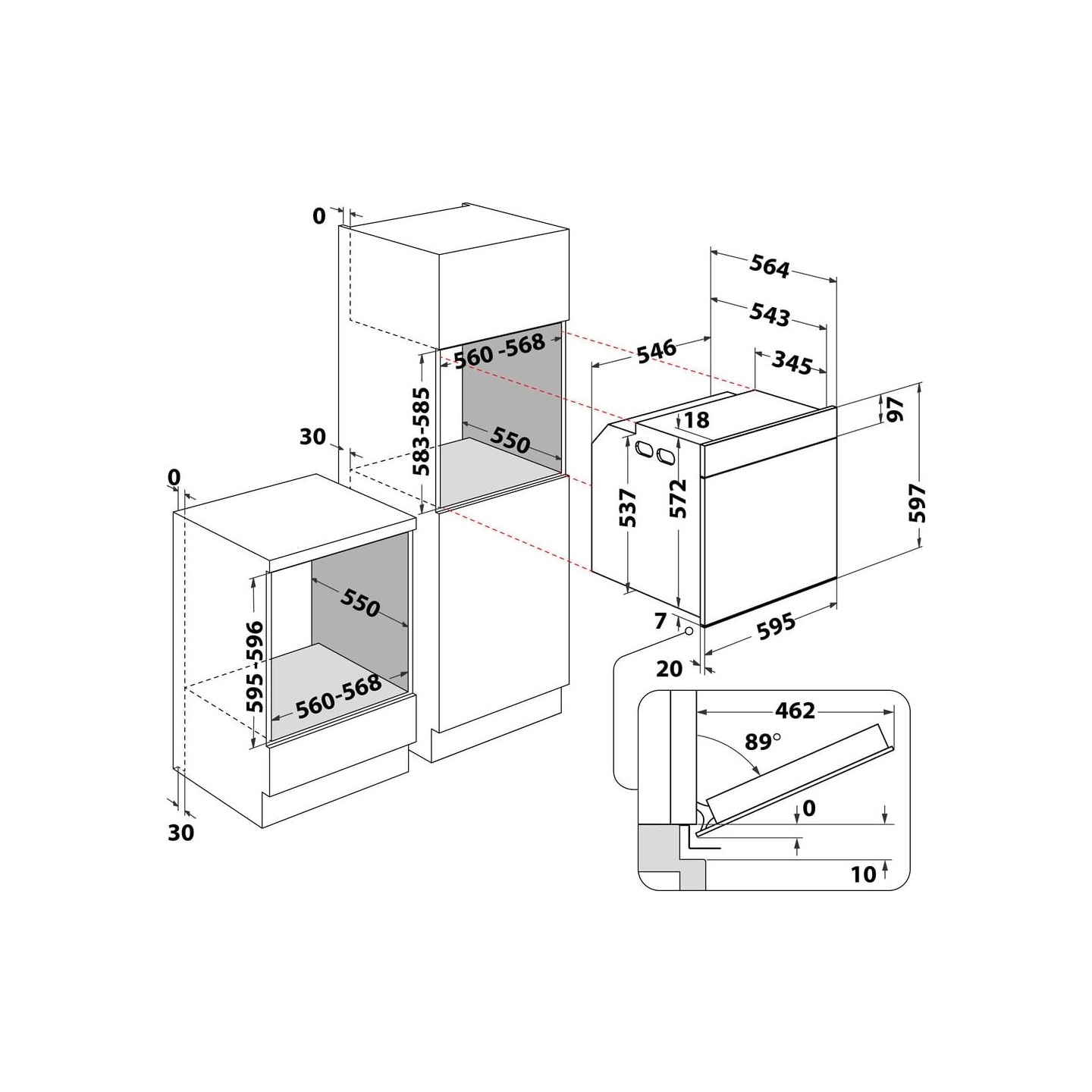 Whirlpool Oven, WOI4S8CM1SXA. Inox, Energy class A+, 6th SENSE / WOI4S8CM1SXA