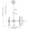 Techly 309357 Ceiling mount for TV
